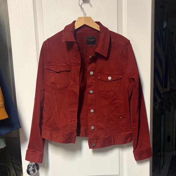 Stitch Fix Jackets & Blazers - Women's Red Jean Jacket